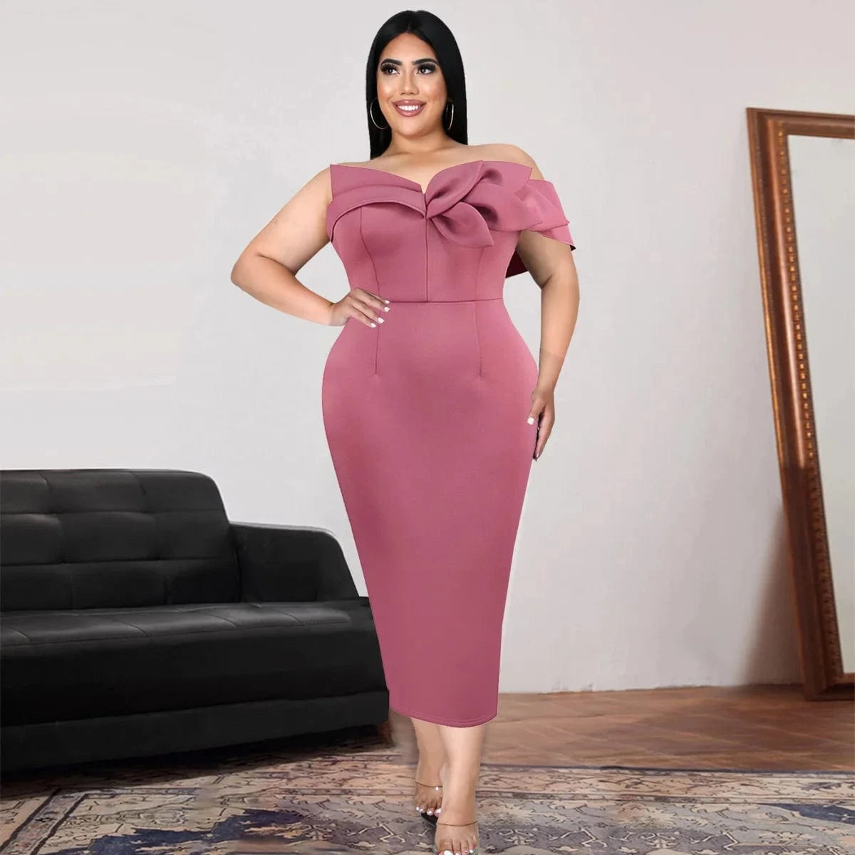 2024 Pink Wholesale Price Factory Undefined Ladies Dress Evening Dresses