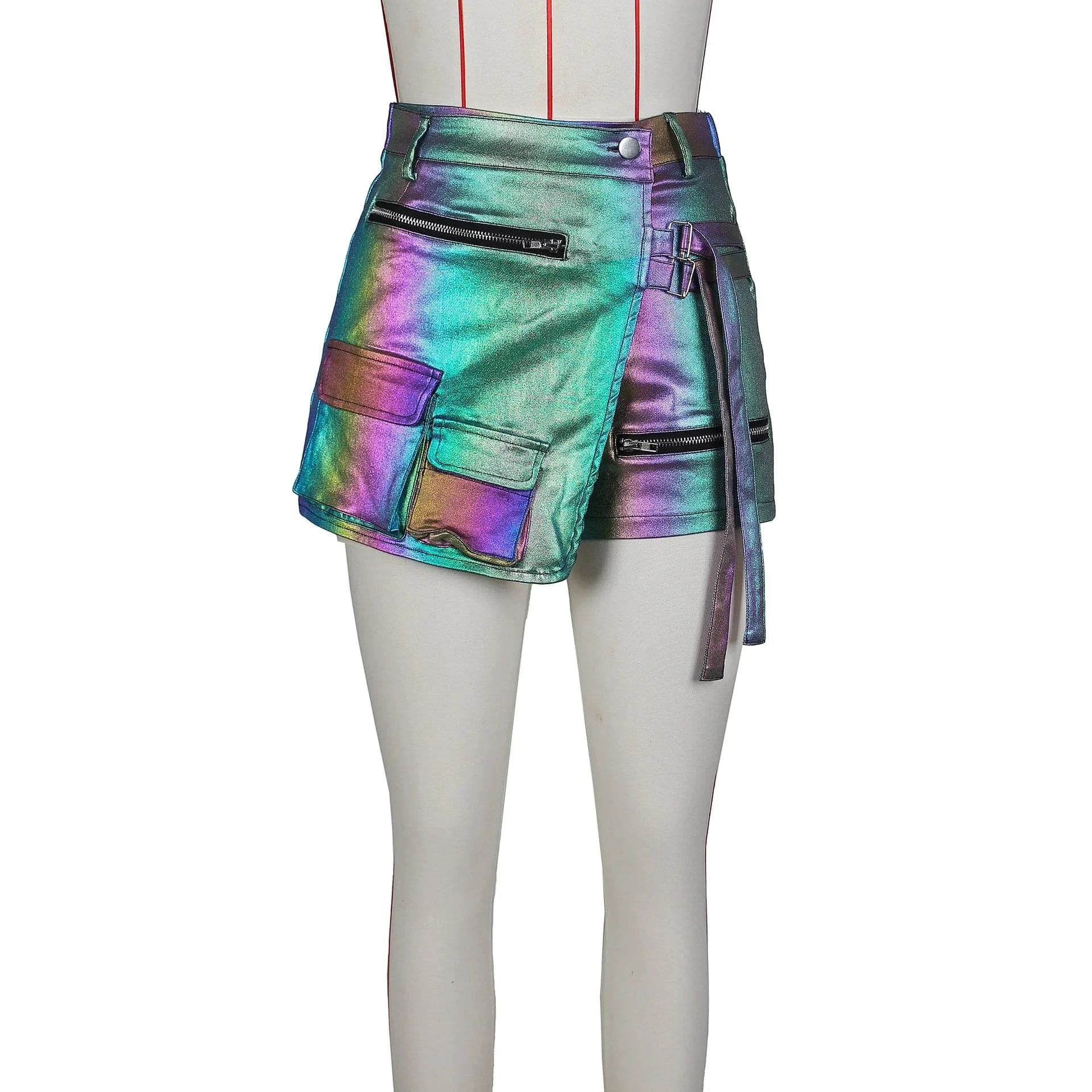 2024 ready to ship S-2XL stylish boutique skirt fashion shiny mini shorts womens skirts