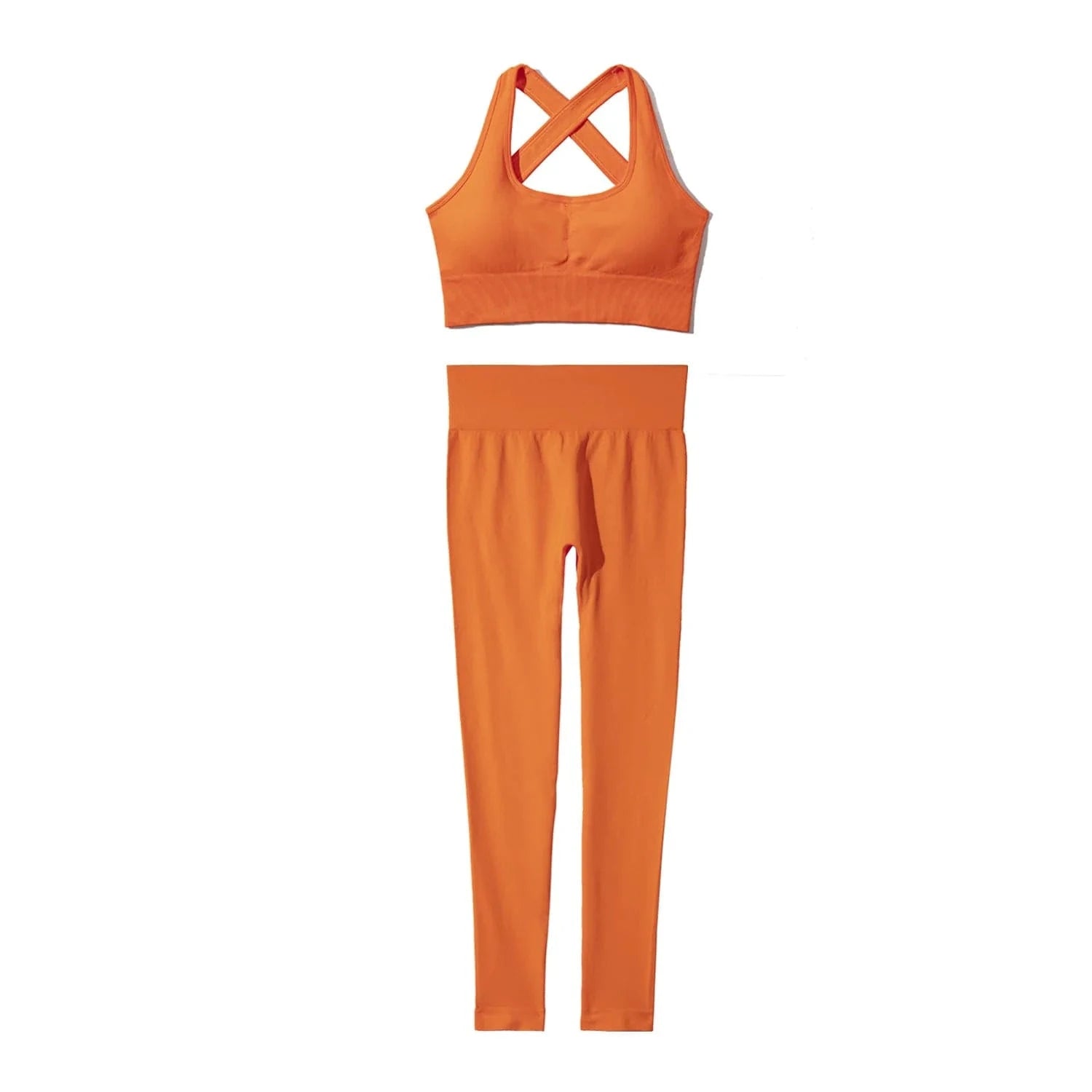 2024 Sexy Seamless Cross Sports Bra Leggings Workout Gym Fitness Yoga Sets For Women