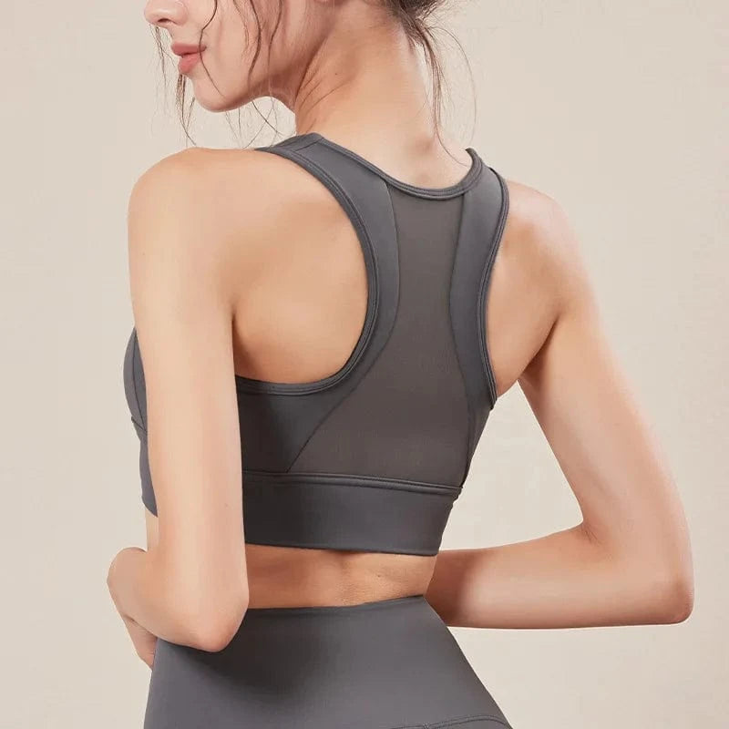 2024 Sports Bra High Impact Support Woman Push-up Sexy Beautiful Back Yoga Padded Crop Top Workout Gym Running Underwear Bra