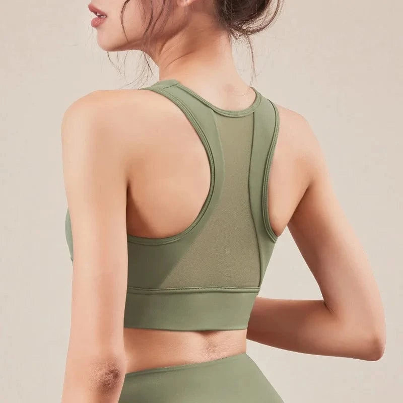 2024 Sports Bra High Impact Support Woman Push-up Sexy Beautiful Back Yoga Padded Crop Top Workout Gym Running Underwear Bra