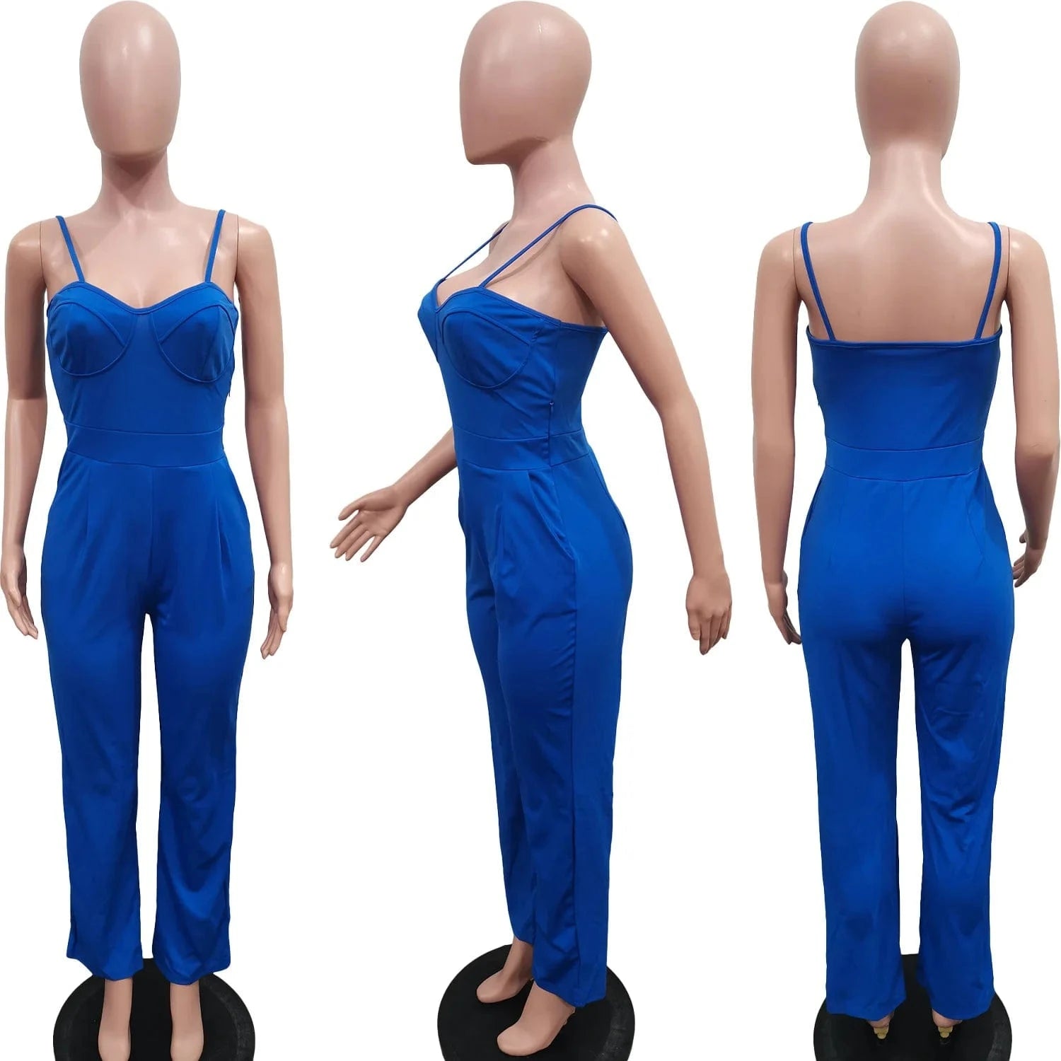 2024 Spring and Summer New solid color suit jacket + halter romper suit women casual formal blazer suit set for ladies