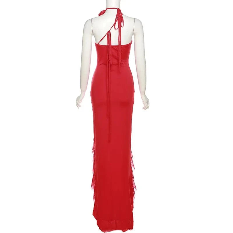 2024 spring boutique trendy party clubwear evening fashion maxi sleeveless women's dresses