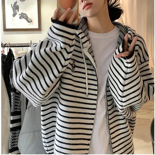 2024 Spring  ladies long sleeve elegant cardigan classic zipper sweater hoodie cardigan sweater coat