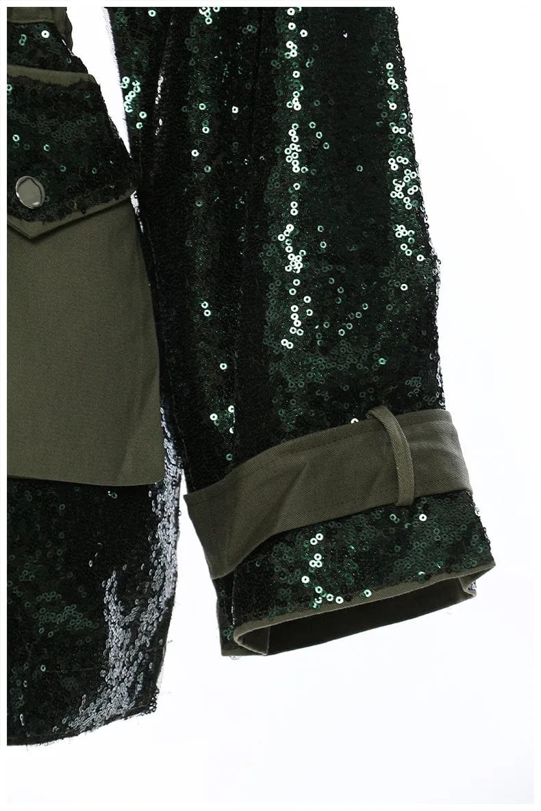 2024 spring new arrival fashion lady sequin patchwork women jacket