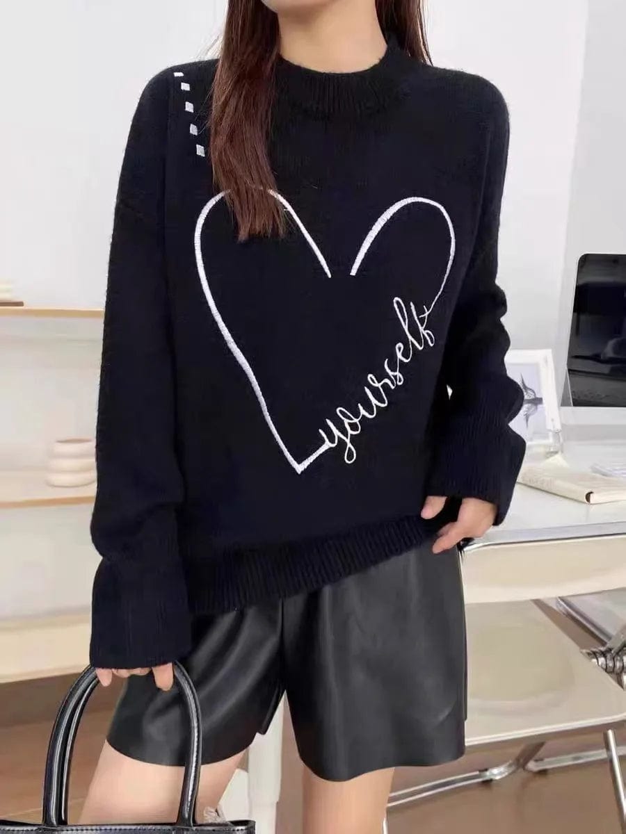 2024 Spring New arrival Ladies crew neck bow  long sleeve  sweater shirt women sweater jumper