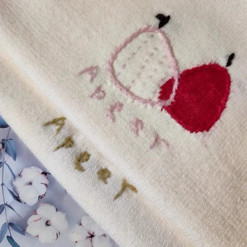 2024 Spring new arrival Ladies crew neck raglan sleeve sweater loose cartoon fruit sweater jumper