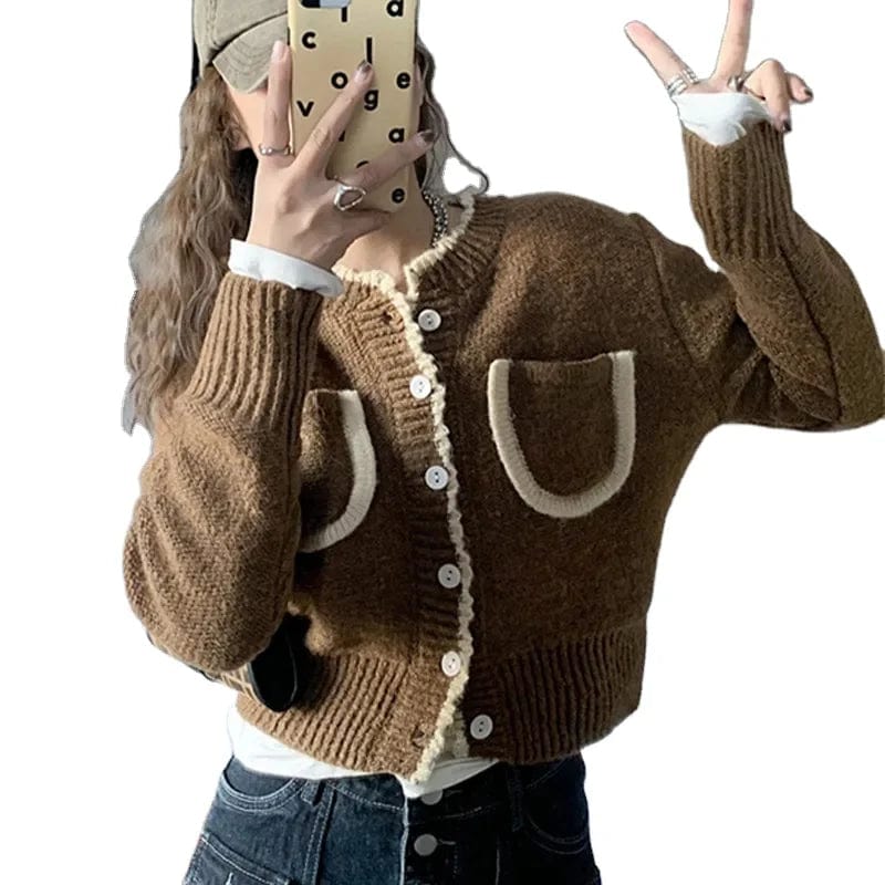 2024 Spring new arrival long sleeve cardigan single breast fashionable women sweater coat