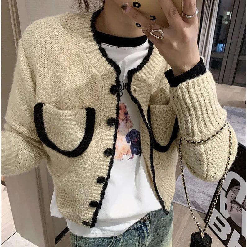 2024 Spring new arrival long sleeve cardigan single breast fashionable women sweater coat