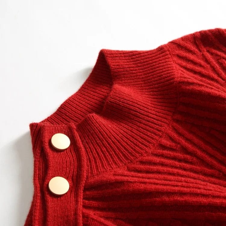 2024 Spring new arrival office lady turtleneck long sleeve comfortable cable knit women sweater jumper