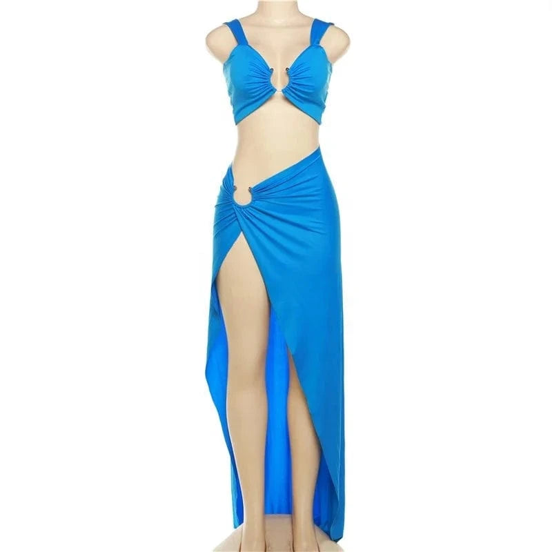 2024 Spring & Summer New Fashion Sexy Women's Clothing Set Elegant Two Pieces Set For Women