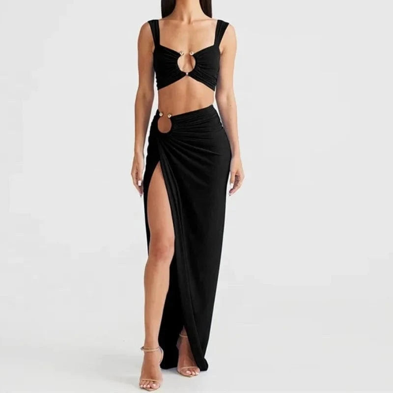 2024 Spring & Summer New Fashion Sexy Women's Clothing Set Elegant Two Pieces Set For Women