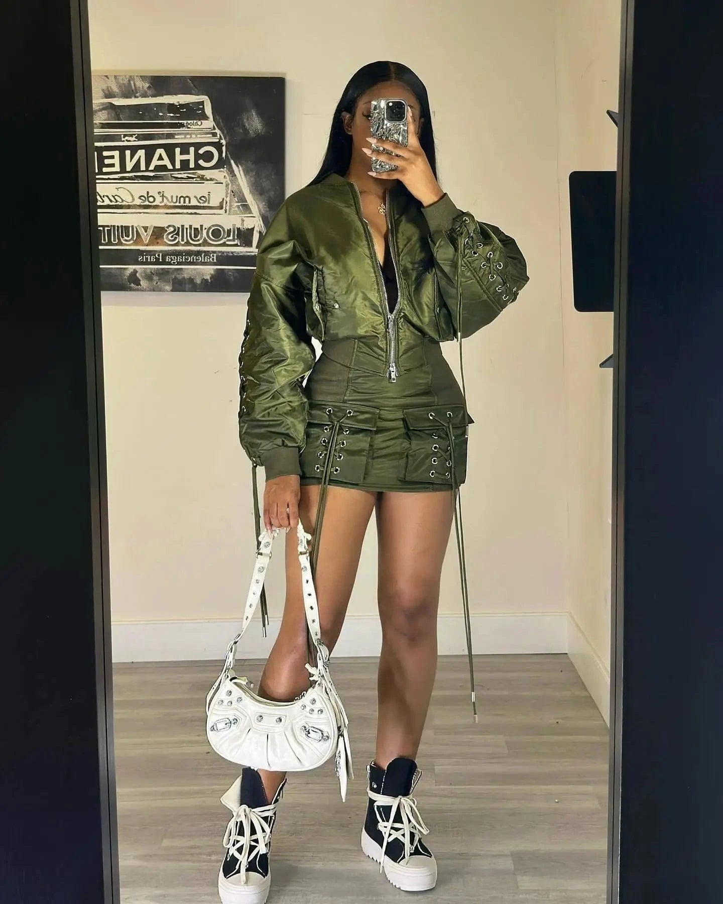 2024 spring trendy boutique autumn designer fashion 2 piece skirt and jackets set for women