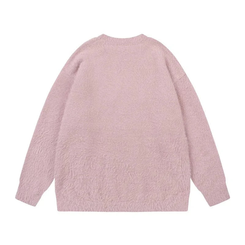 2024 Spring women new arrival crew neck long sleeve cartoon cat animal jacquard soft sweater jumper