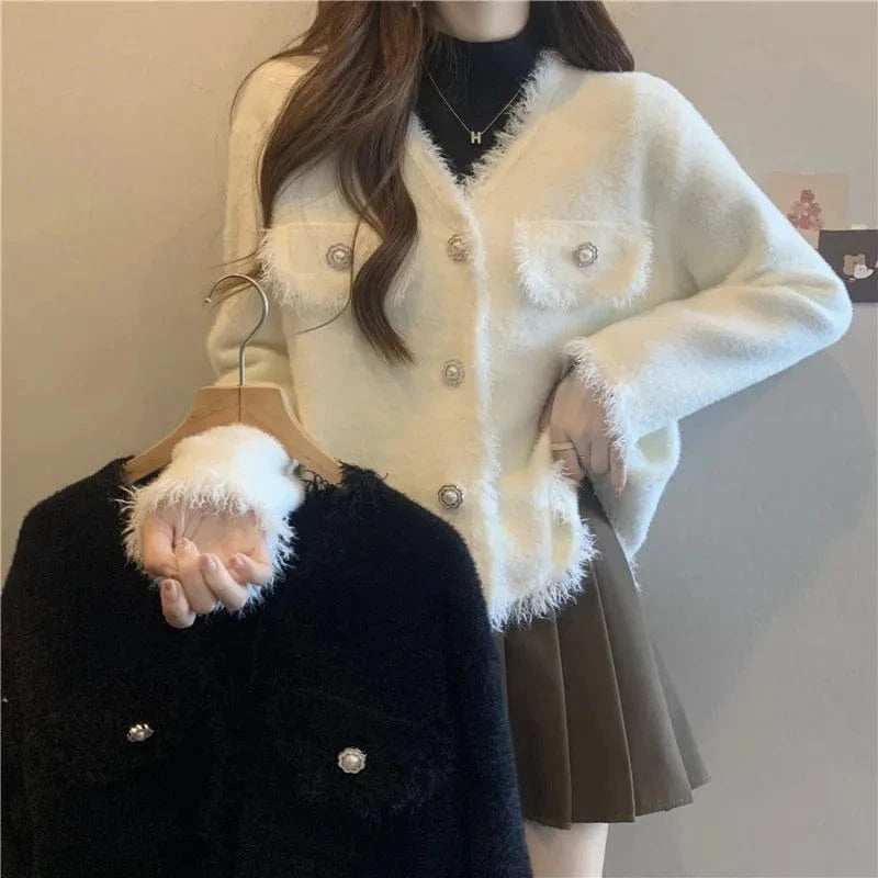 2024 Spring women new arrival crew neck long sleeve classic solid  sweater coat