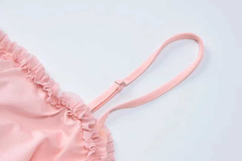 2024 summer boutique trendy popular elegant fashion ruched mesh maxi women's dresses