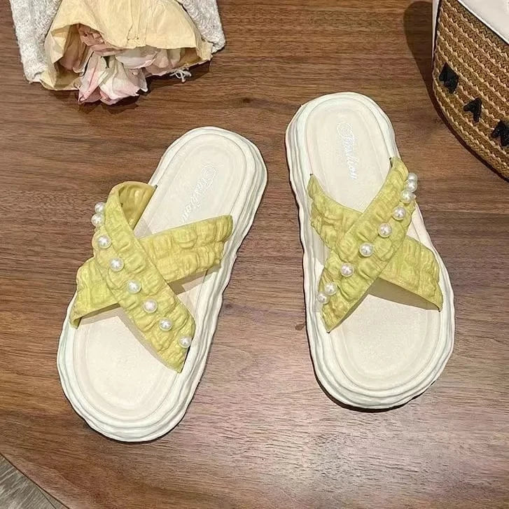 2024 Summer New Casual Comfortable Beach Sandals women's Outdoor Flip Flops Flat Simple Women Shoes Open Toe Women's Slippers