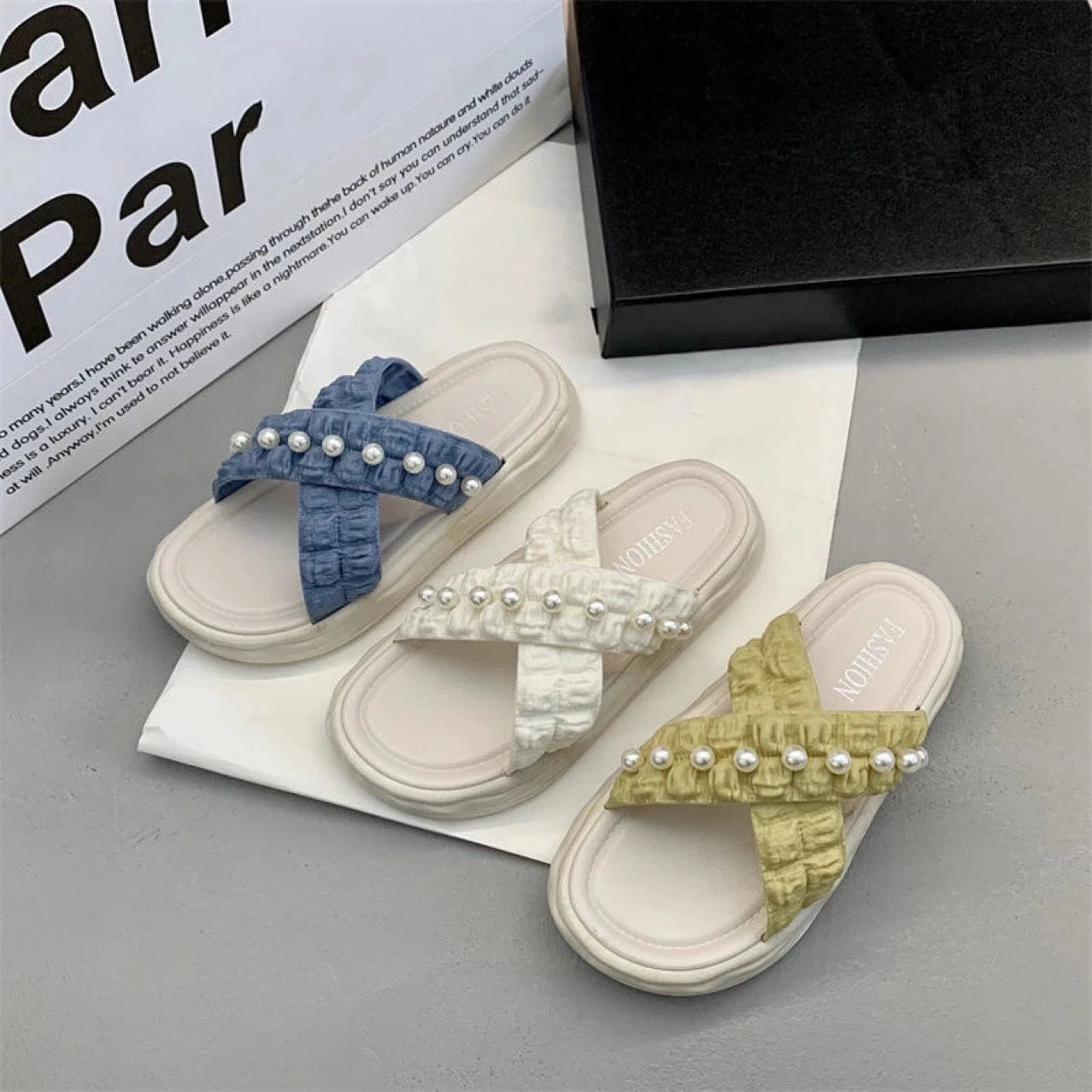 2024 Summer New Casual Comfortable Beach Sandals women's Outdoor Flip Flops Flat Simple Women Shoes Open Toe Women's Slippers