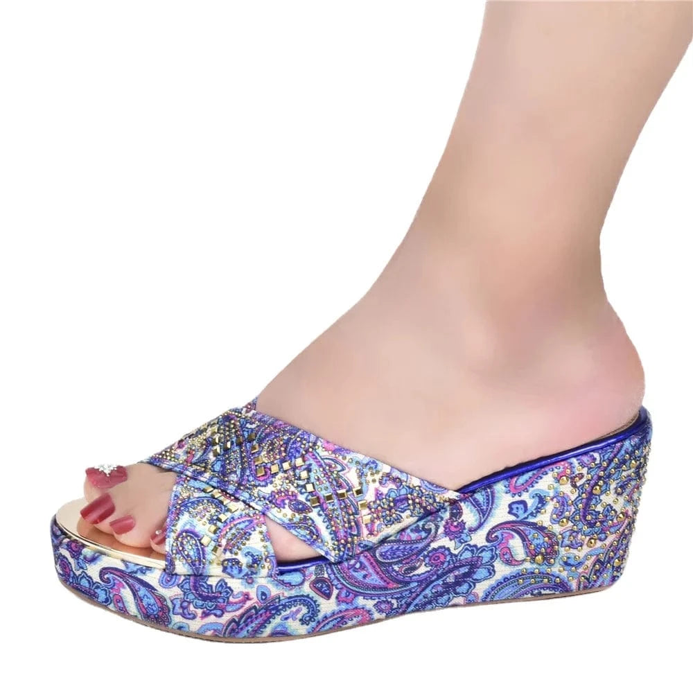 2024 Summer new fashion daily low-heel slippers sandals suitable for ladies' daily wear