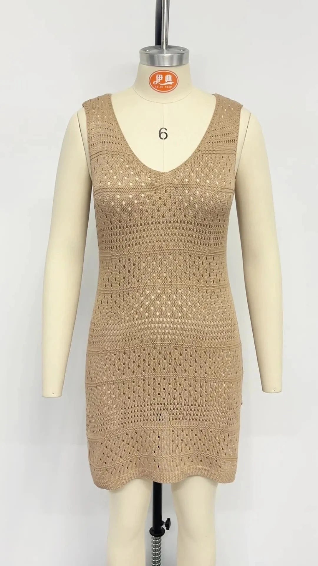 2024 summer new sundress sexy Deep V-neck beach smock solid cutout slit dress women Elegant Spaghetti Straps Split Waist Dress