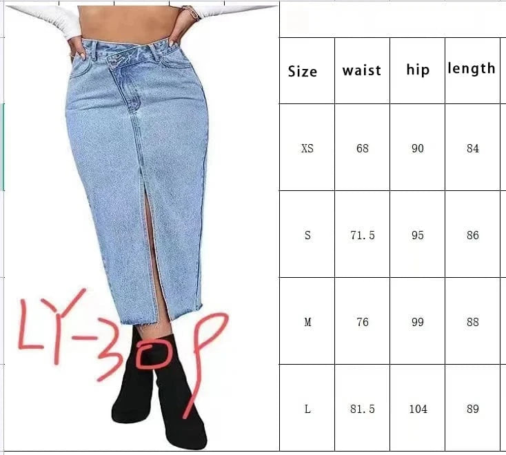 2024 Summer New Women's Y2K Fashion Mid Skirt with Irregular Waistband Trendy Casual Skirt