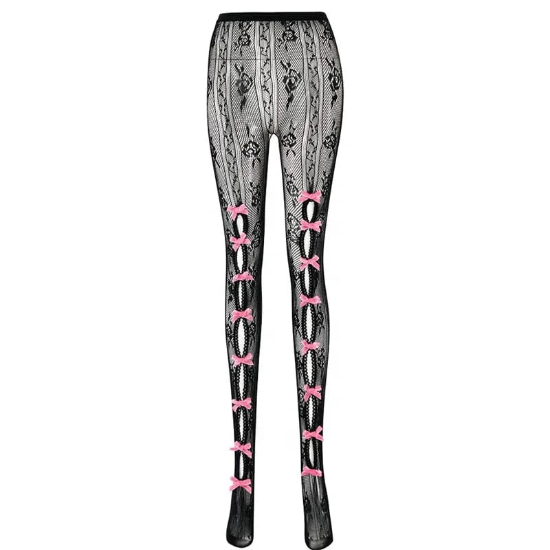 2024 Summer Sexy Solid Color Slim Fit Bowknot Foot Leggings Stockings And Graphic T Shirts Streetwear Womens Sleeveless Tees