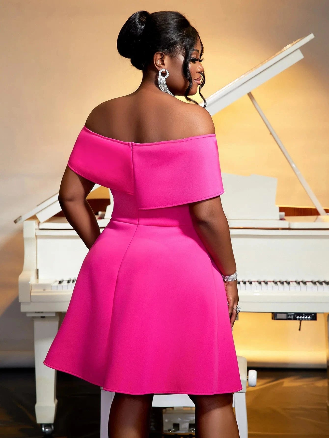 2024 Summer Sleeveless Off Shoulder Flower A Line Girls Club Dresses