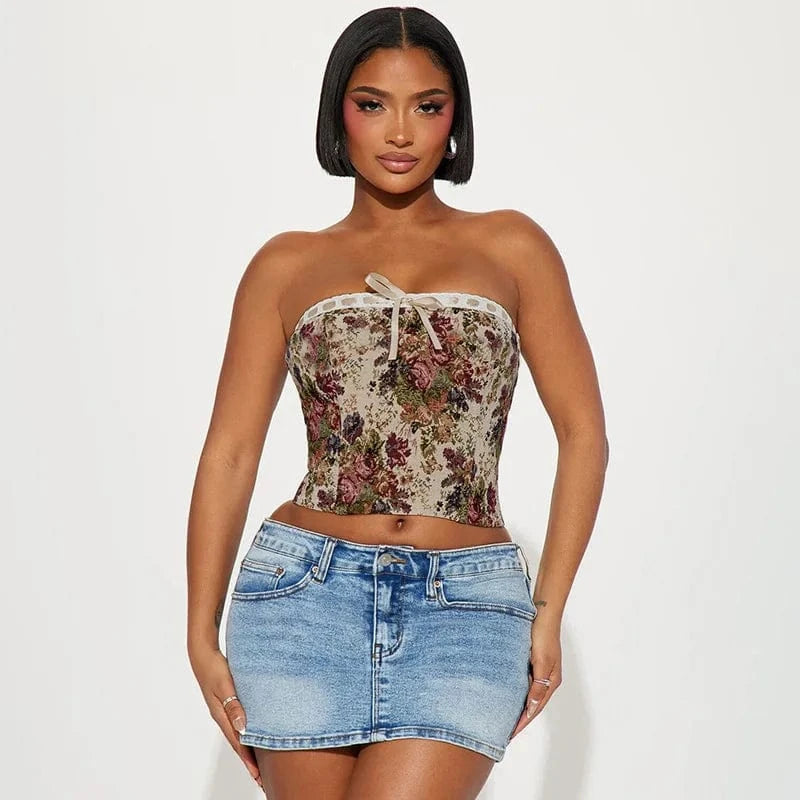 2024 summer usa size digital print lace up t shirt sleeveless ladies women tank tops