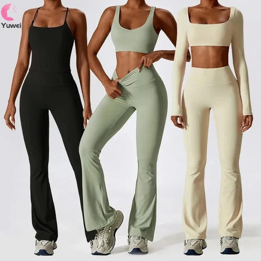 2024 Tiktok Gym Sportswear Yoga Outfits Women Set 4 pieces Sports Bra Top Yoga Jacket Women Yoga Set