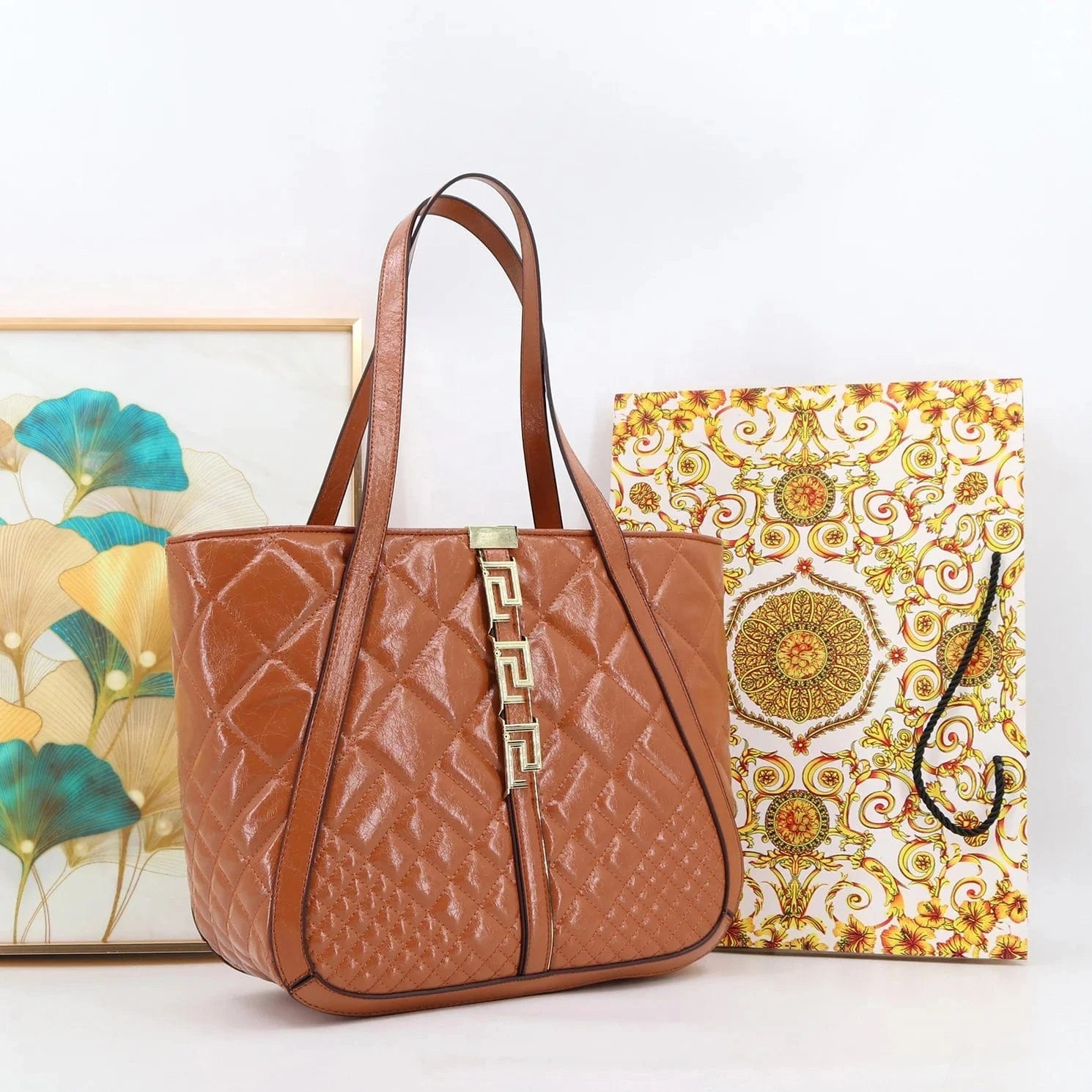 2024 top selling women's handbag fashion designer women's tote bag super fiber leather ladies bag large size tote bag factory 35