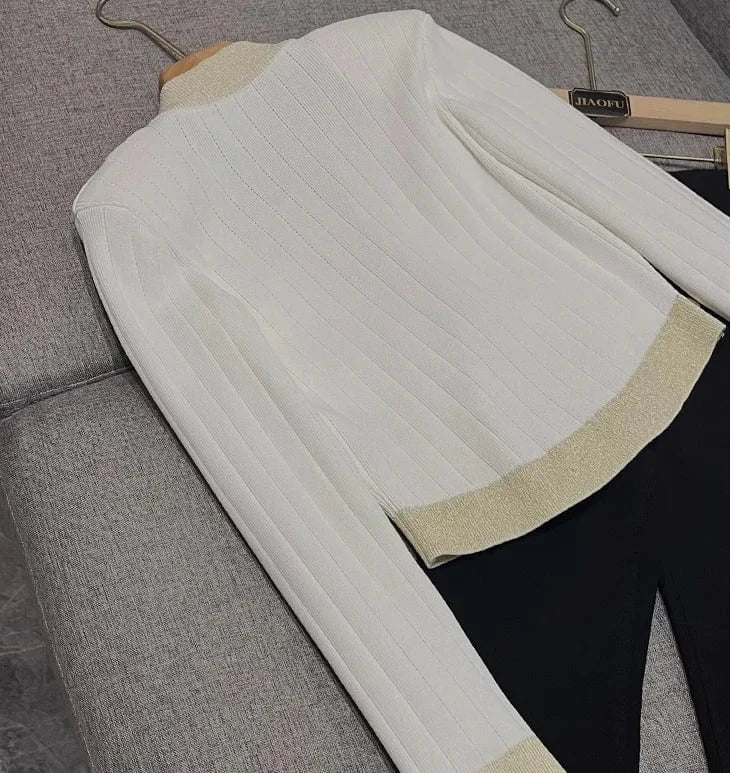 2024 Vintage New Spring Autumn Casual Women Knitting Single-breasted Long Sleeve Sweatershirts Cardigan