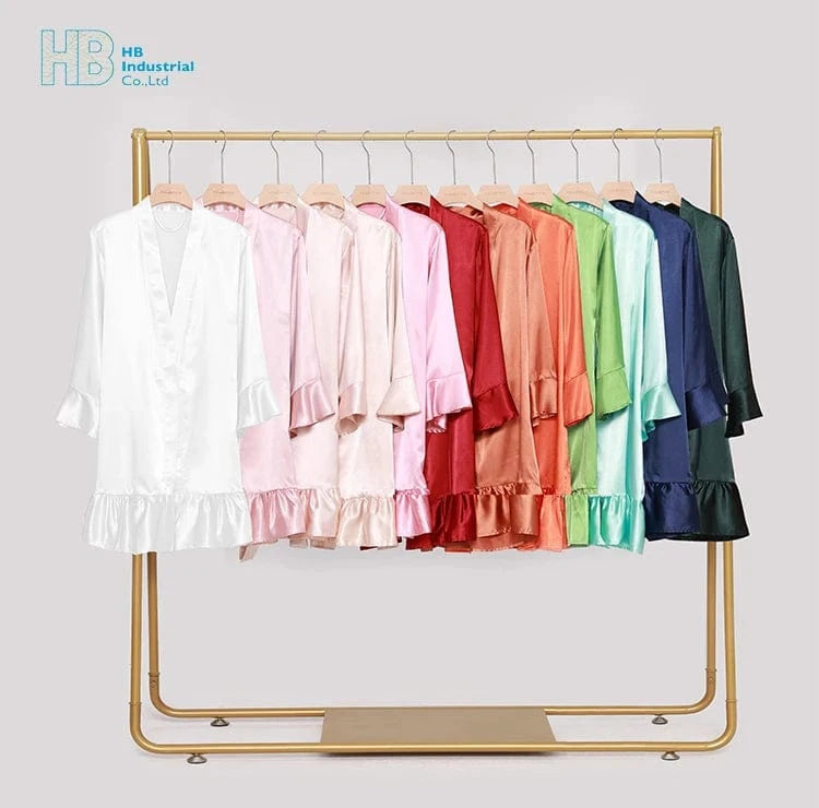 2024 wedding party silk satin cardigan robe bridal gown bridesmaid robe wholesale