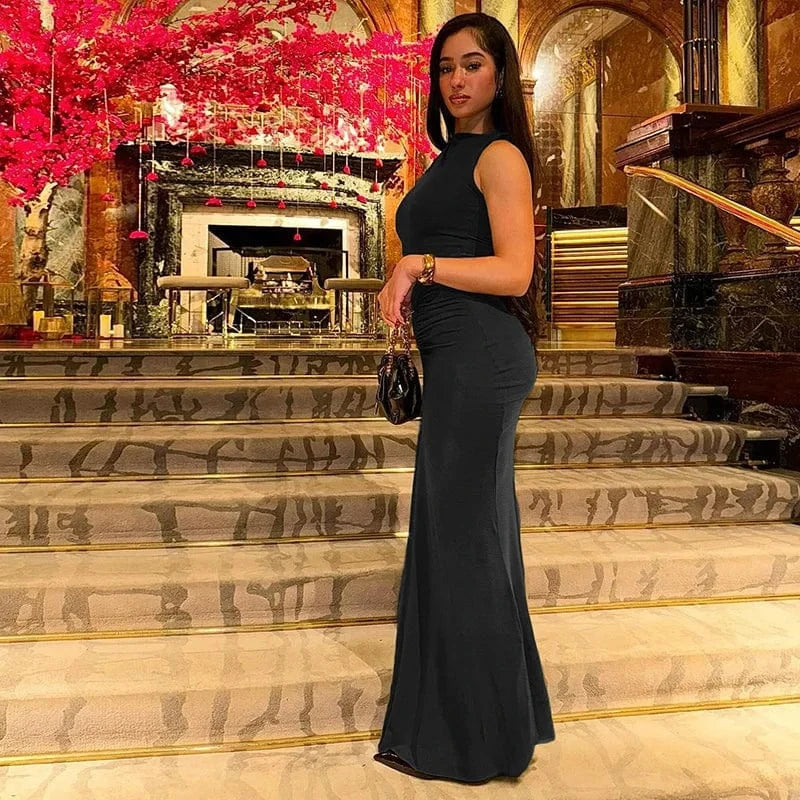 2024 wholesale summer boutique elegant strapless bodycon maxi fashion dresses women