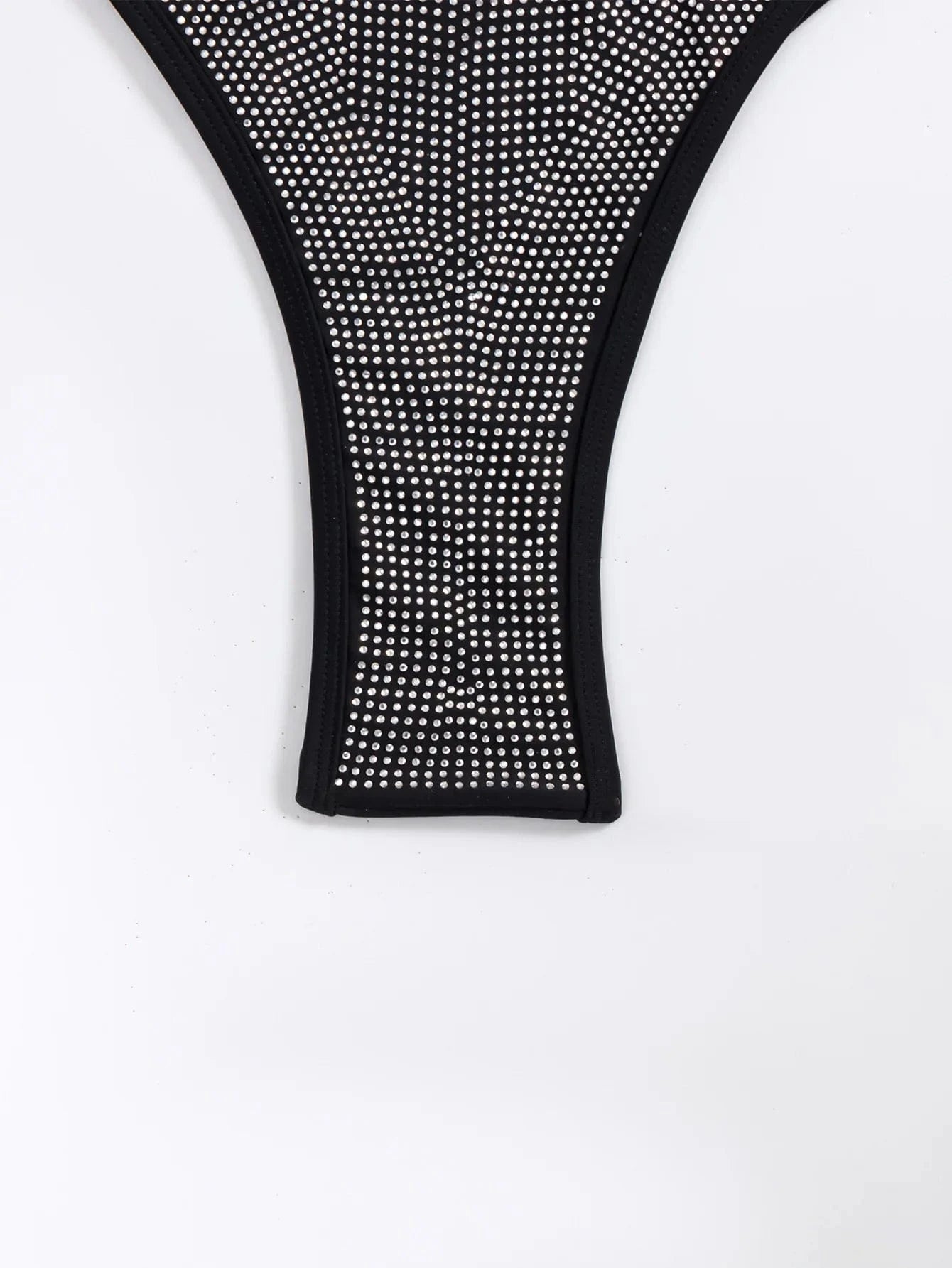 2024 Women Bling Rhinestone Crystal Diamond Club Swimsuit Halter Push Up Beachwear High Quality Metallic Rose Black Shiny Bikini