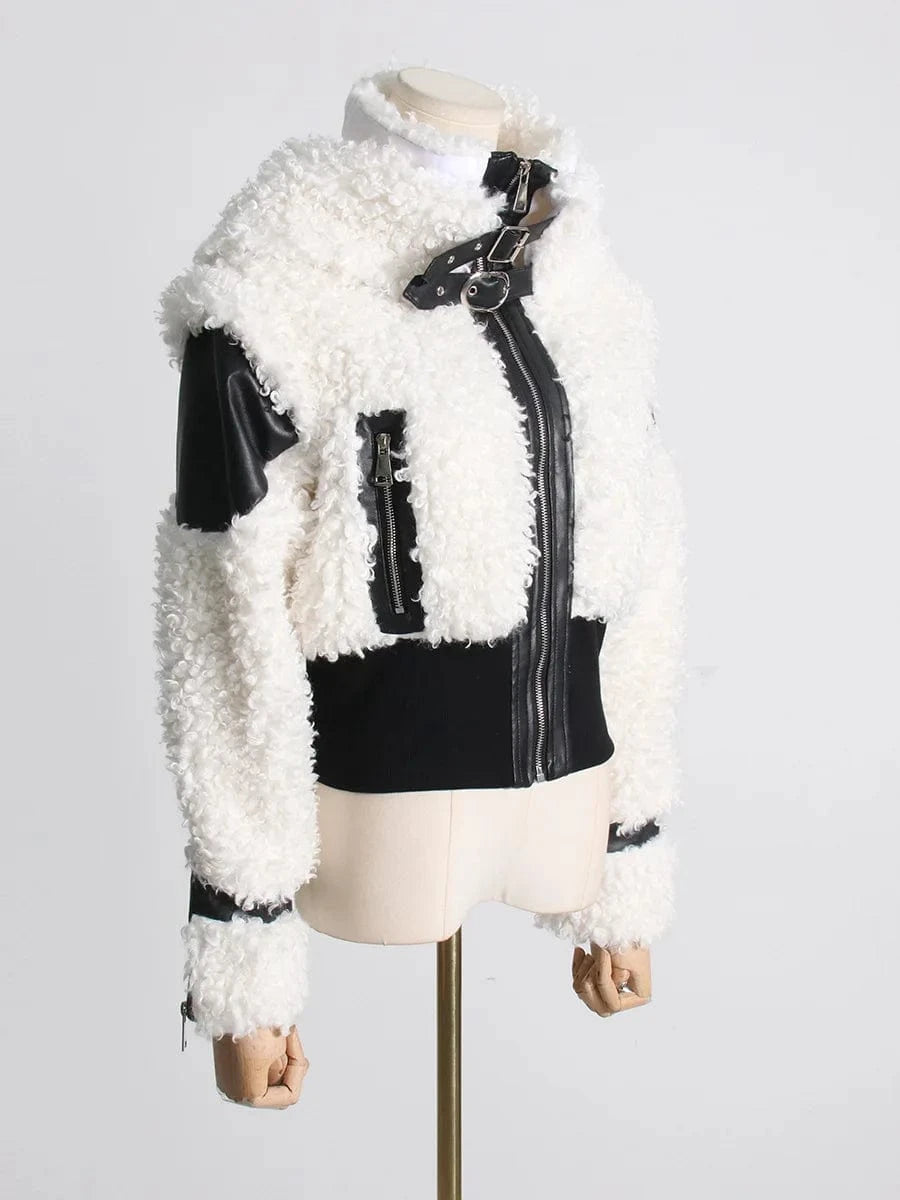 2024 Women designer clothes jackets Fall Winter New Arrival Design Patchwork Wool Short Women Jacket Coat