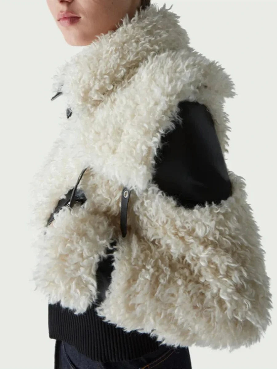 2024 Women designer clothes jackets Fall Winter New Arrival Design Patchwork Wool Short Women Jacket Coat