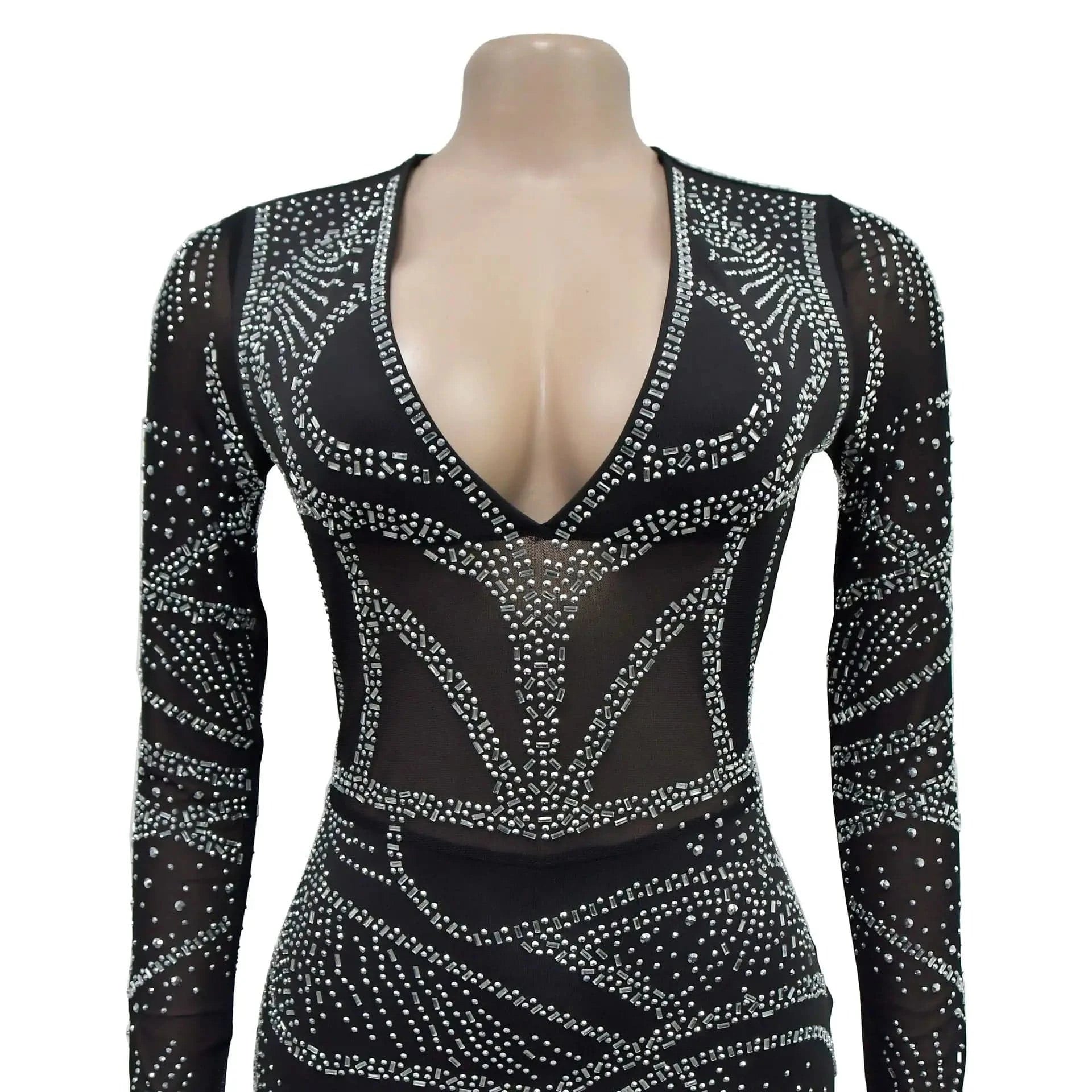 2024 women elegant sexy rhinestone party evening gown dress