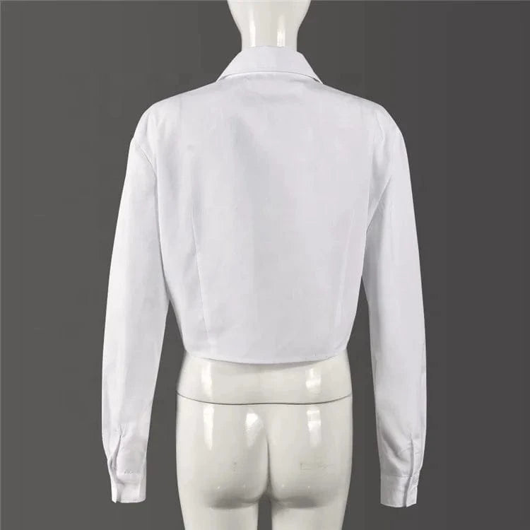 2024 Women Rhinestone Pocket Button up Shirts for Women Long Sleeve Shirts and Blouses Woman