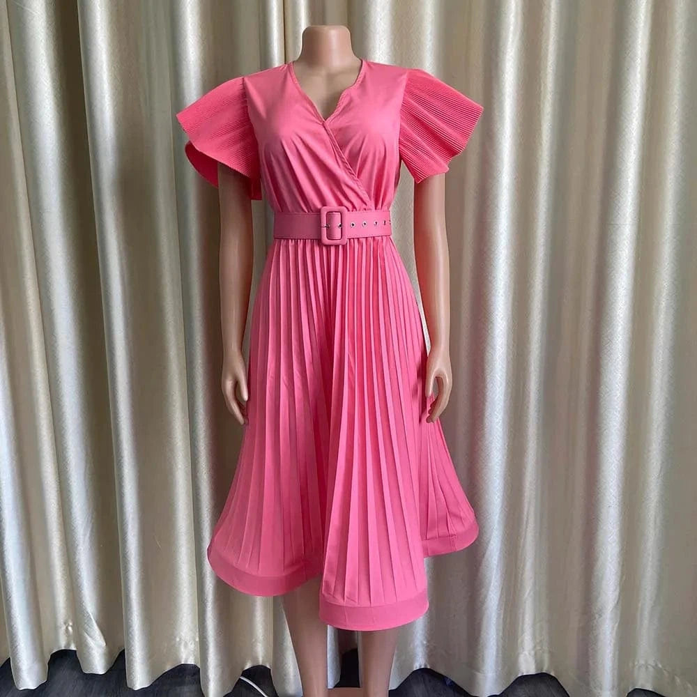 2024 Women Solid Color O-neck Loose High Quality  Plus Size Women Dress For Spring/Autumn Hot Sale Latest Design Dresses