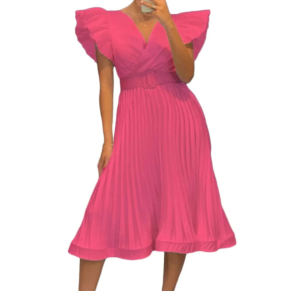 2024 Women Solid Color O-neck Loose High Quality  Plus Size Women Dress For Spring/Autumn Hot Sale Latest Design Dresses