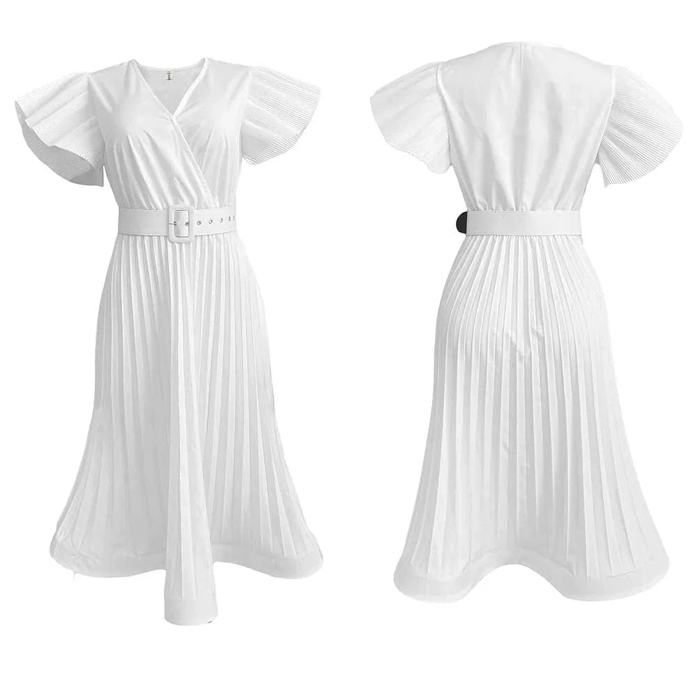 2024 Women Solid Color O-neck Loose High Quality  Plus Size Women Dress For Spring/Autumn Hot Sale Latest Design Dresses