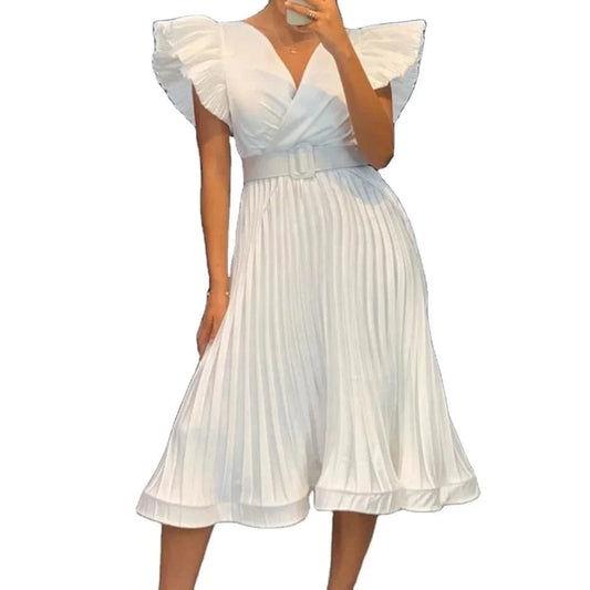 2024 Women Solid Color O-neck Loose High Quality  Plus Size Women Dress For Spring/Autumn Hot Sale Latest Design Dresses