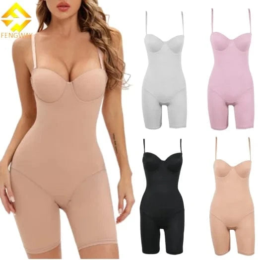 2024 Women Wholesale Underwire Sexy Seamless Bodysuits Spaghetti Steel ring bra bodysuit Rompers One Piece Jumpsuit Women