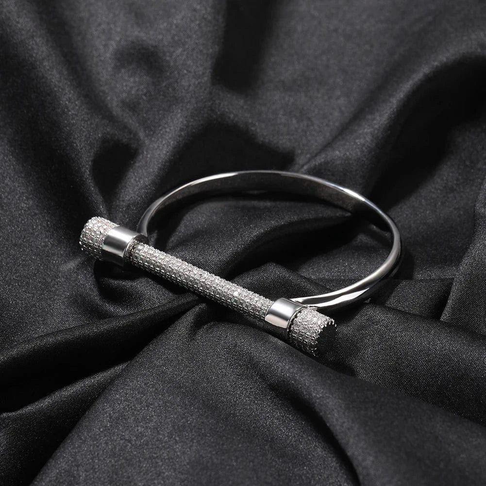 2025 Fashion New Design Brass CZ Bracelets Women Men Bangle Adjustable Bracelet Men Hip Hop Jewelry Wholesale Price