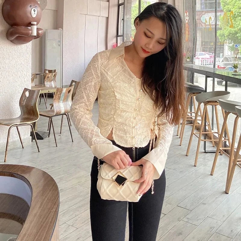 2025 Genuine Leather Shoulder Bag - Women's Quilted Crossbody Purse with Gold Ball Chain, European Style