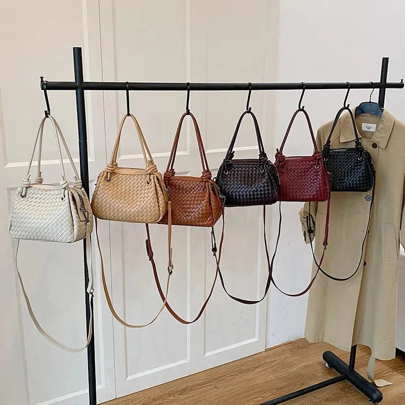 ‌2025 Handwoven Bucket Bag - Boho Chic Large Tote Purse for Women, Crossbody & Shoulder Bag with Artisanal Craft