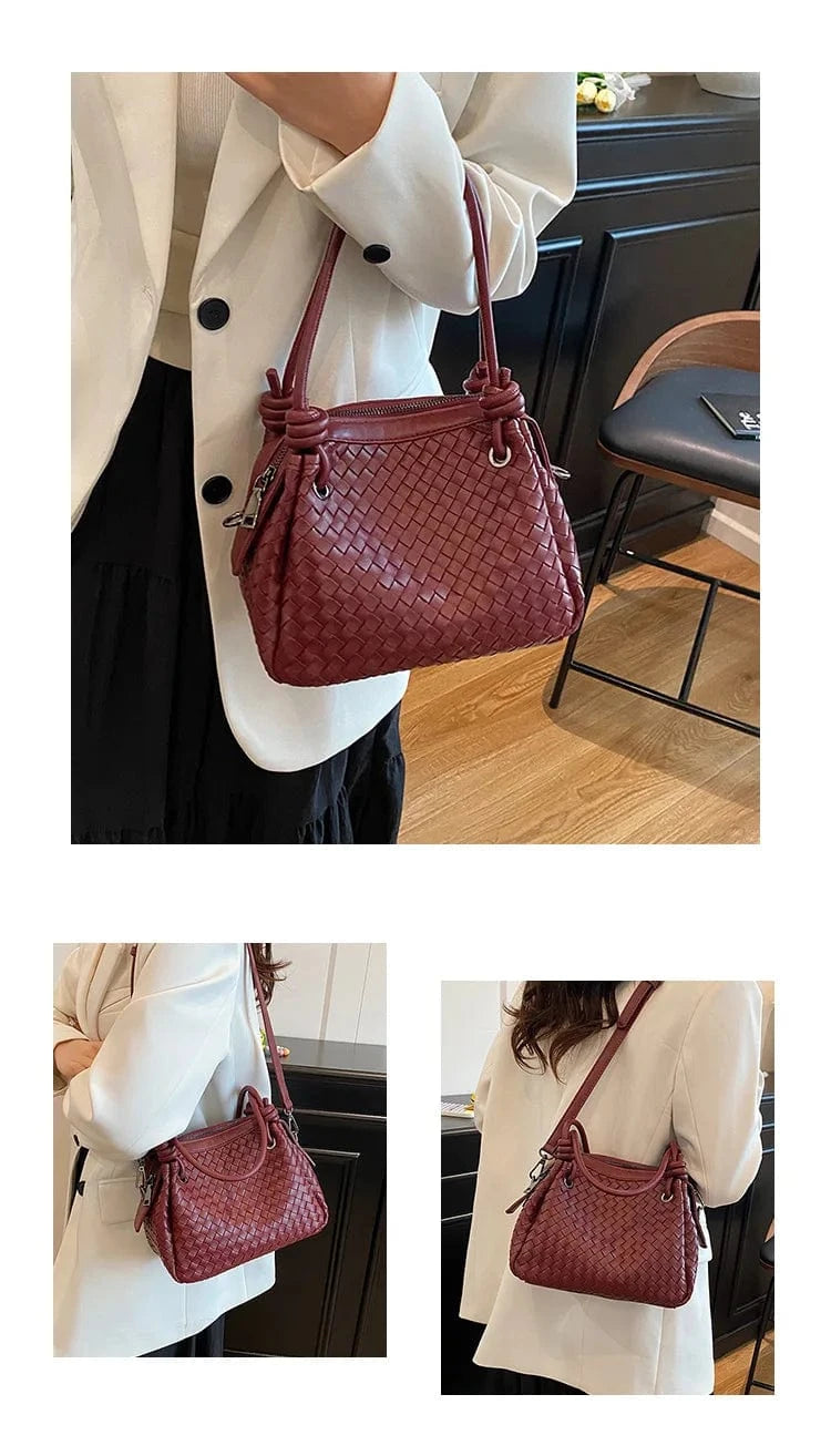 ‌2025 Handwoven Bucket Bag - Boho Chic Large Tote Purse for Women, Crossbody & Shoulder Bag with Artisanal Craft