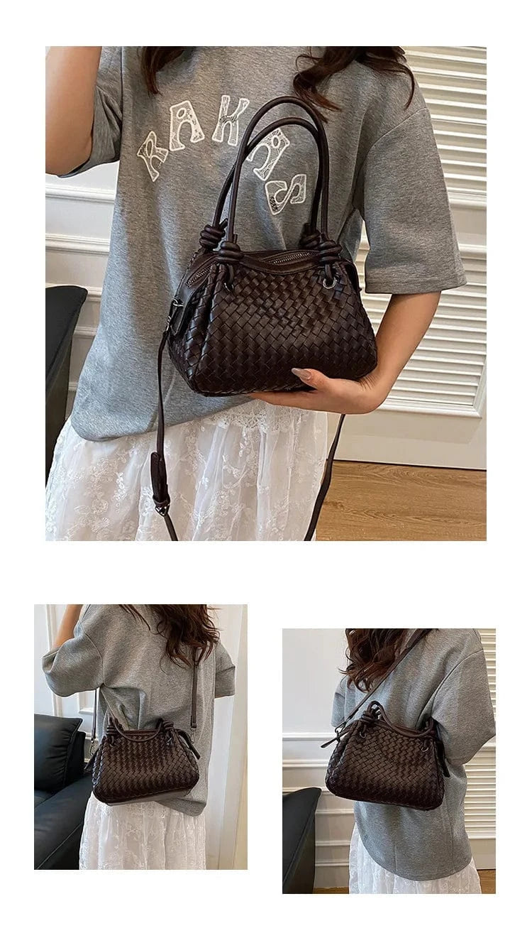 ‌2025 Handwoven Bucket Bag - Boho Chic Large Tote Purse for Women, Crossbody & Shoulder Bag with Artisanal Craft