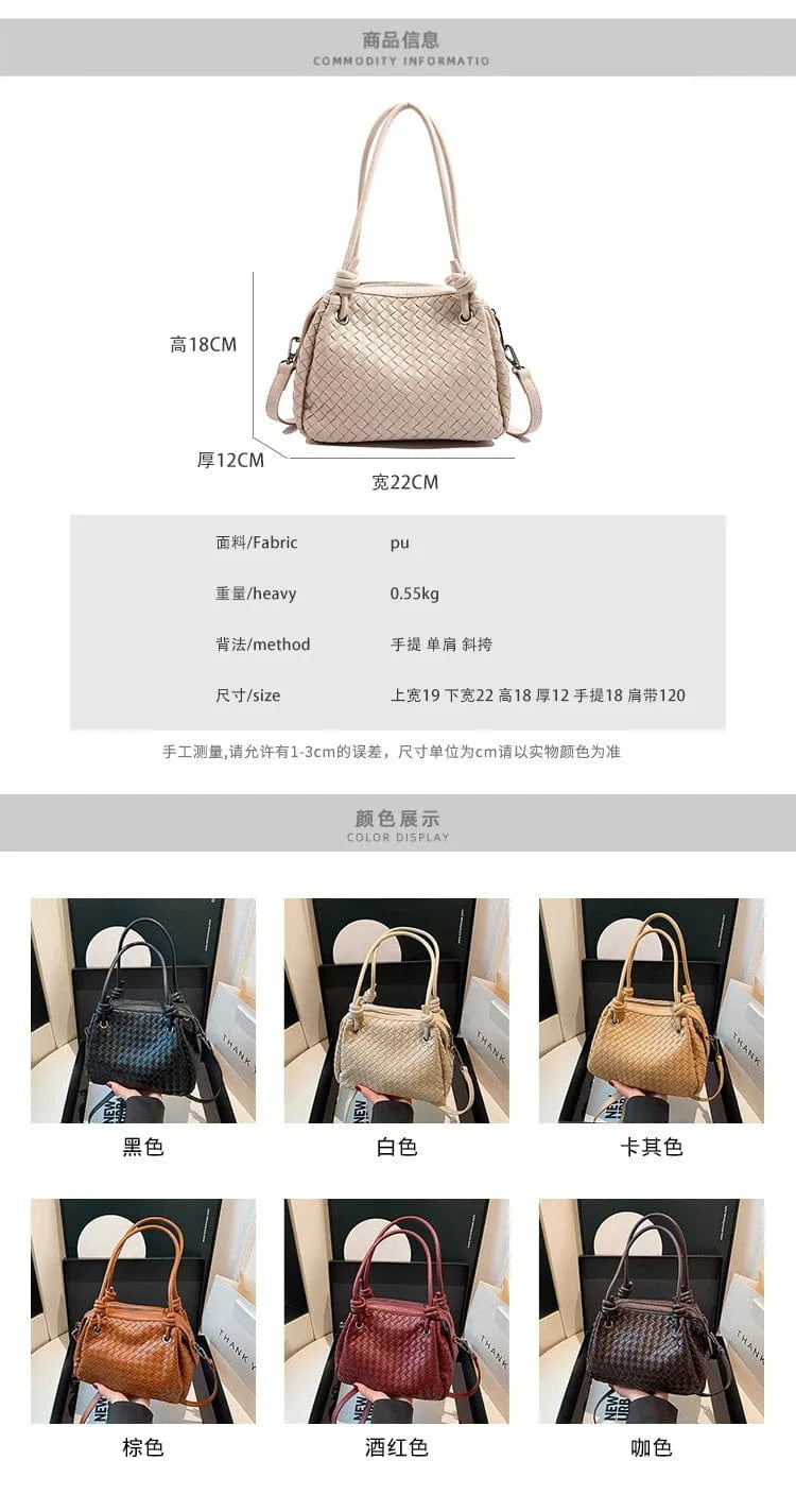 ‌2025 Handwoven Bucket Bag - Boho Chic Large Tote Purse for Women, Crossbody & Shoulder Bag with Artisanal Craft