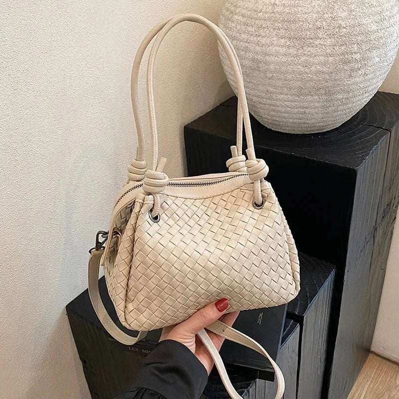 ‌2025 Handwoven Bucket Bag - Boho Chic Large Tote Purse for Women, Crossbody & Shoulder Bag with Artisanal Craft